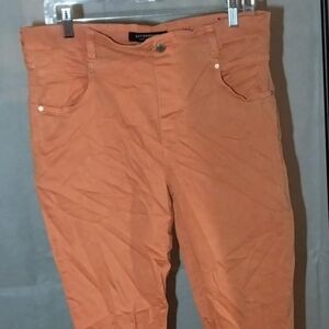 Liverpool Los Angeles High Rise Size 14 32 Inch Inseam Skinny Jean  Orange